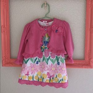 🌷 Gymboree Spring dress with sweater 🌷
